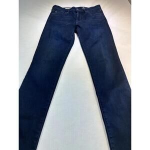 AG Adriano Goldschmied Womens Jeans 27R Blue The Middi Mid Rise Stretch Legging